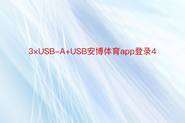 3×USB-A+USB安博体育app登录4